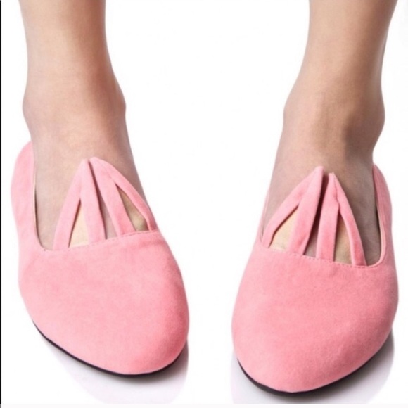 Y.R.U. Pink Bunny Hopper Ballet Flats - Picture 4 of 6